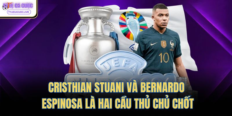 Cristhian Stuani và Bernardo Espinosa là hai cầu thủ chủ chốt
