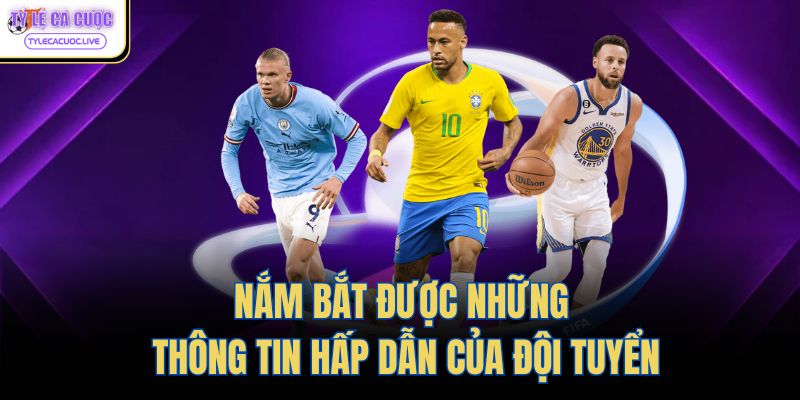 Nắm bắt được những thông tin hấp dẫn của đội tuyển